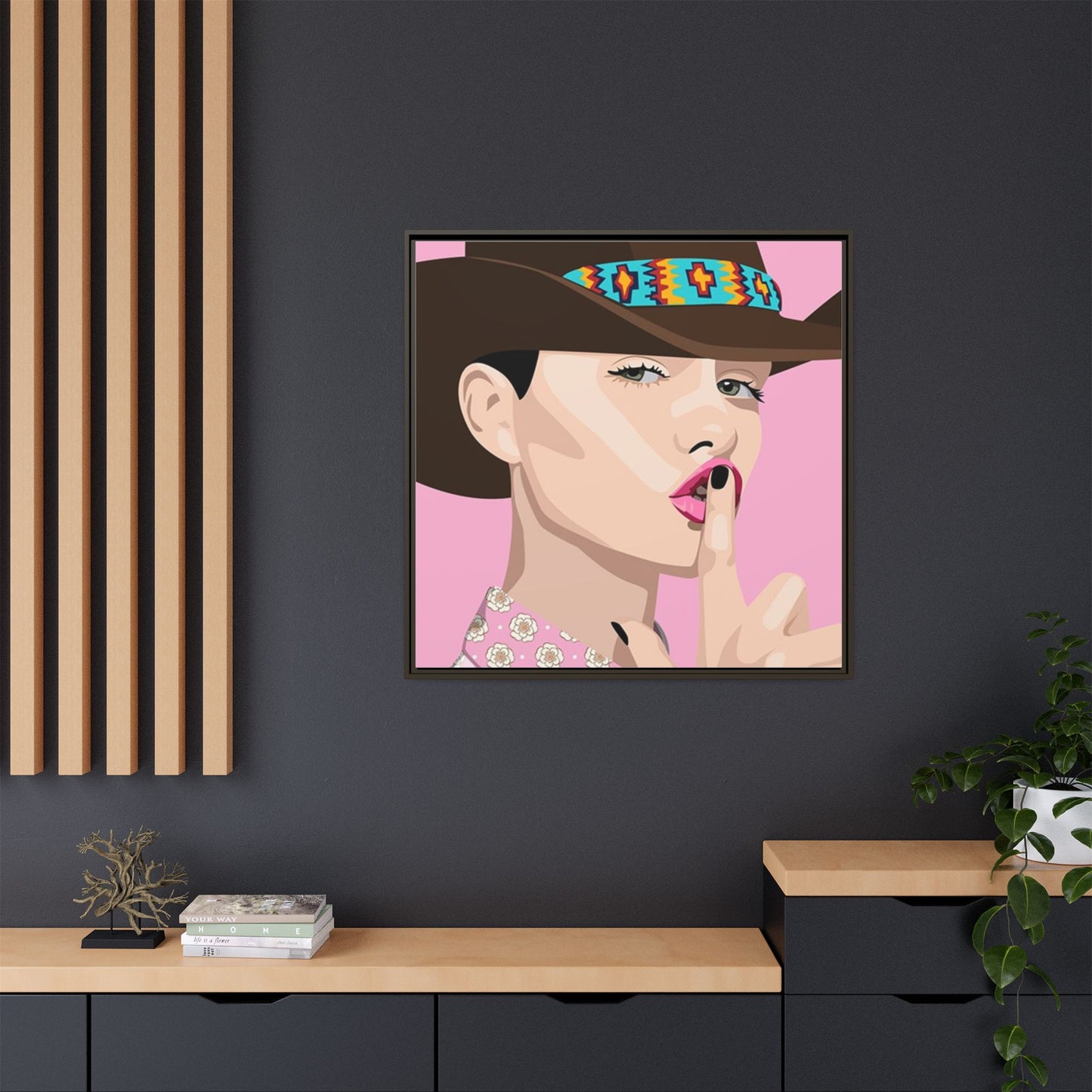 Vivid 63 by Orit Fuchs Matte Framed Canvas Wall Art