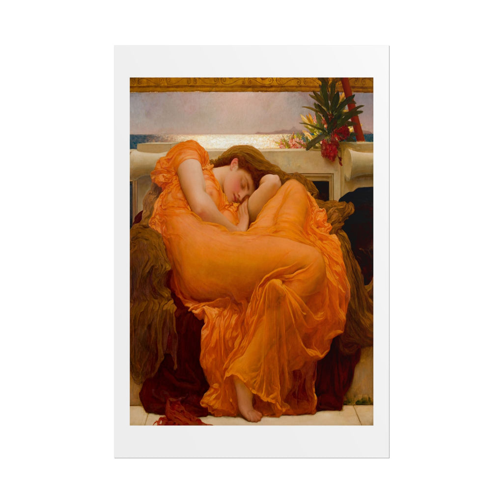 Flaming June by Lord Frederic Leighton Wall Art Print