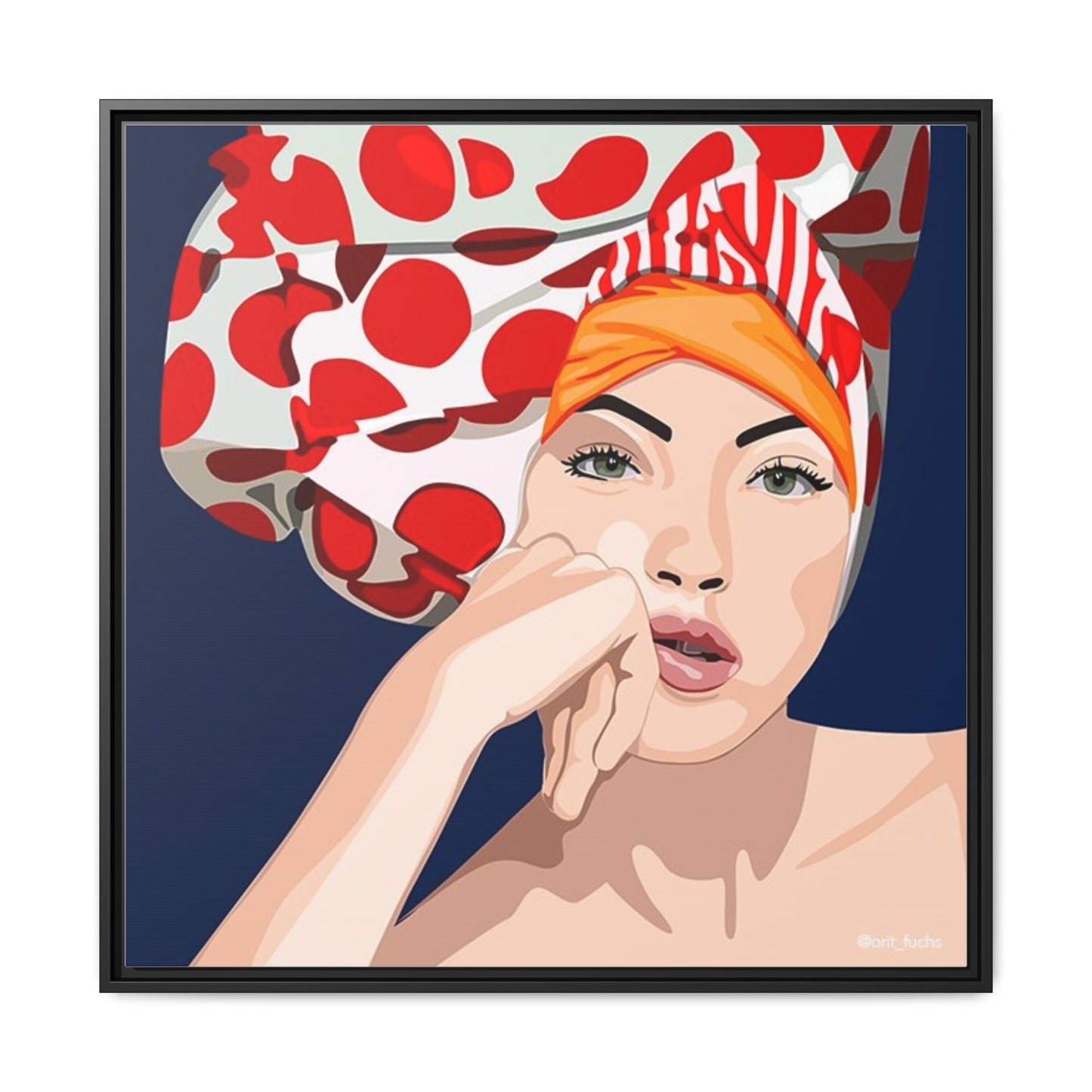 Vivid 20 by Orit Fuchs Pop Art Matte Canvas Framed Wall Art Print