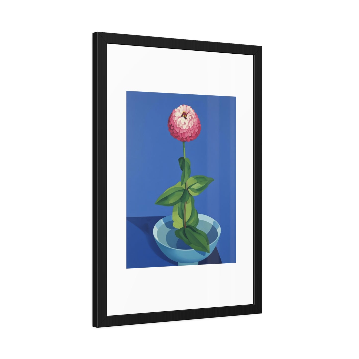 Framed Poster — Pink Bloom Still Life Wall Art