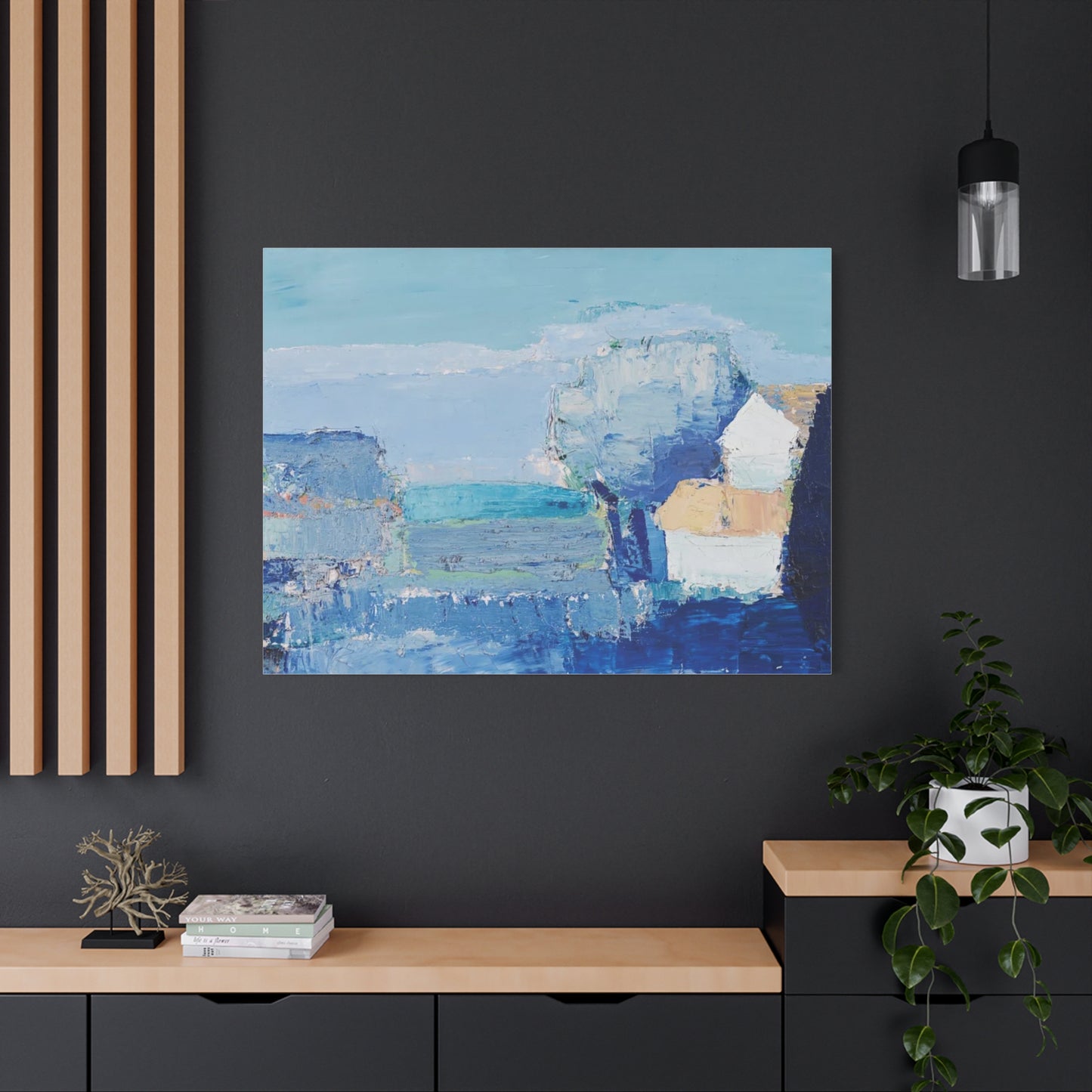 Paysage de Provence by Nicolas de Staël Matte Stretched Wall Art Print