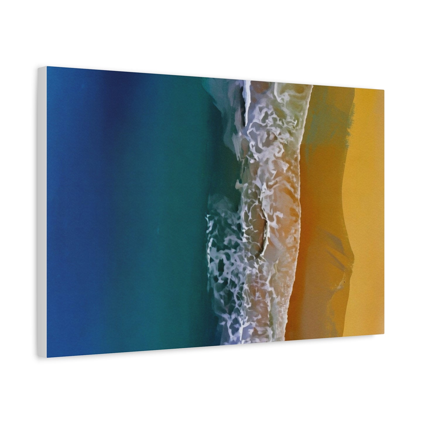 Coastal Waves Matte Canvas Print — Ocean Beach Wall Art