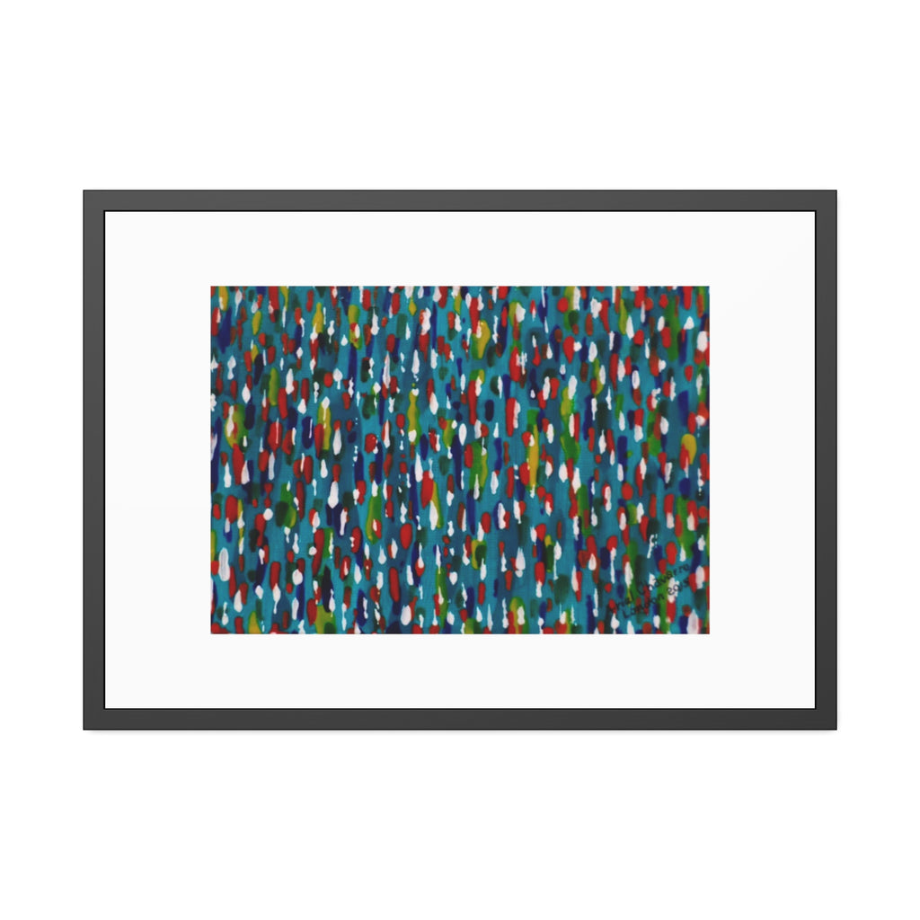 Colours Of The Soul Reflecting On Water by Ariel Chavarro Avila Framed Wall Art Print