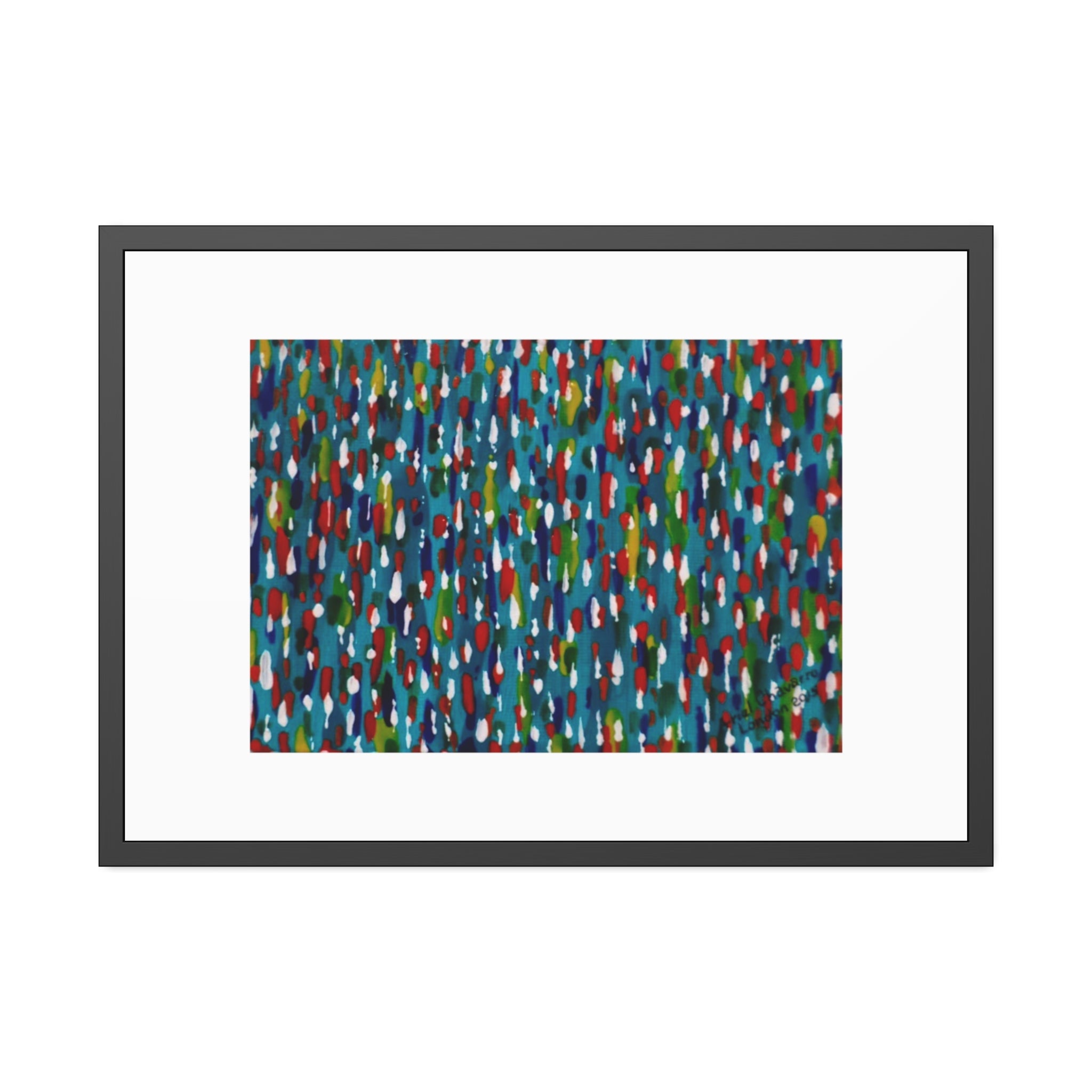 Colours Of The Soul Reflecting On Water by Ariel Chavarro Avila Framed Wall Art Print
