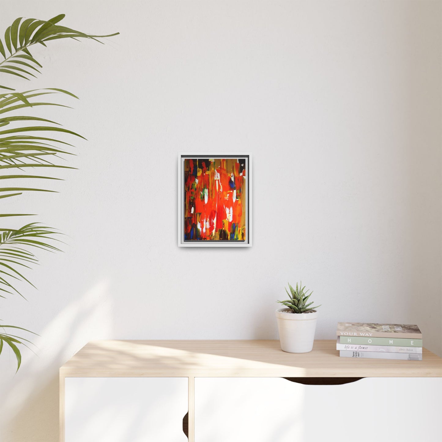 Burn baby burn by Norman Barrett Framed Matte Canvas Wall Art