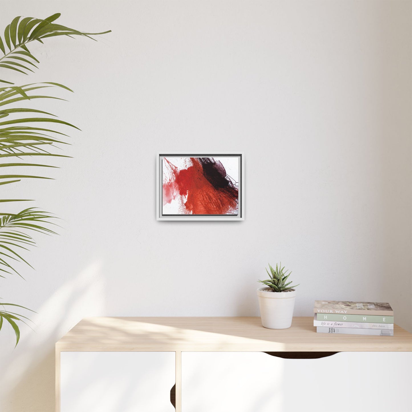 Flame by Natalija Miladinovic Matte Canvas Framed Wall Art