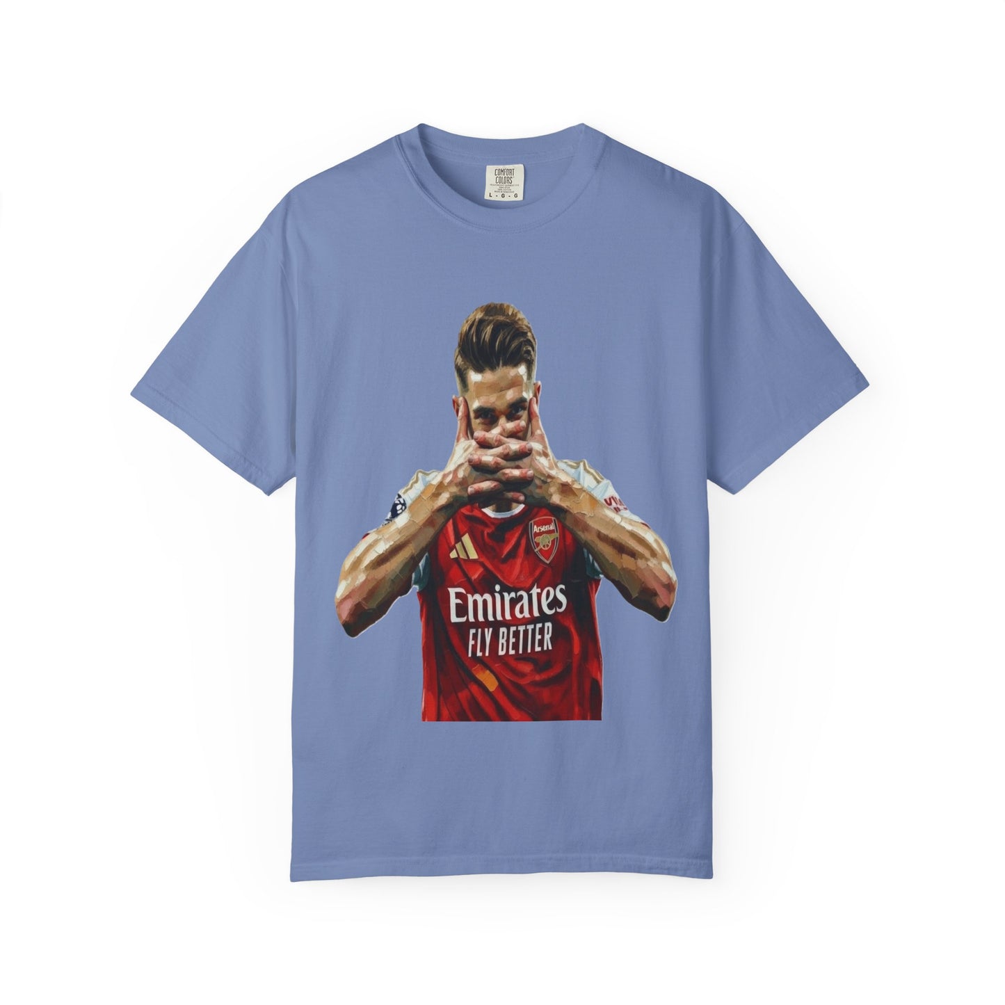 Soccer Celebration T-Shirt — Emirates 'Fly Better' Jersey Design