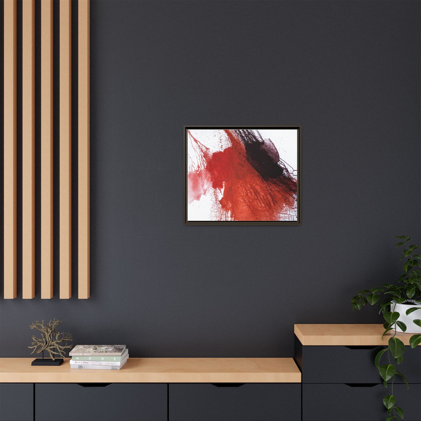 Flame by Natalija Miladinovic Matte Canvas Framed Wall Art