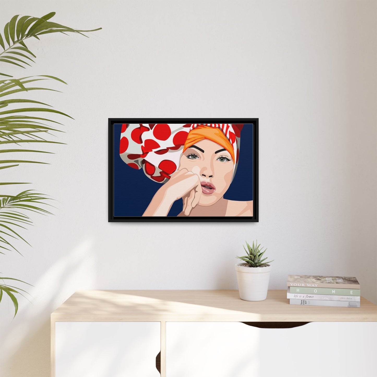 Vivid 20 by Orit Fuchs Pop Art Matte Canvas Framed Wall Art Print