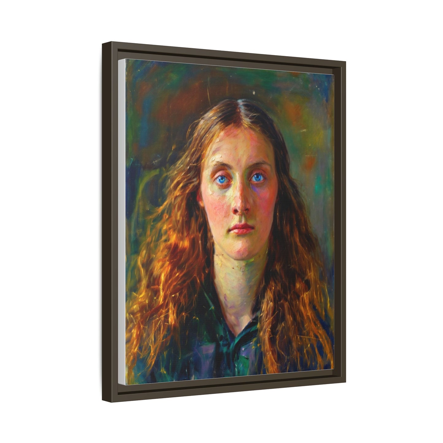 Framed Matte Canvas Print — Vintage Portrait Art