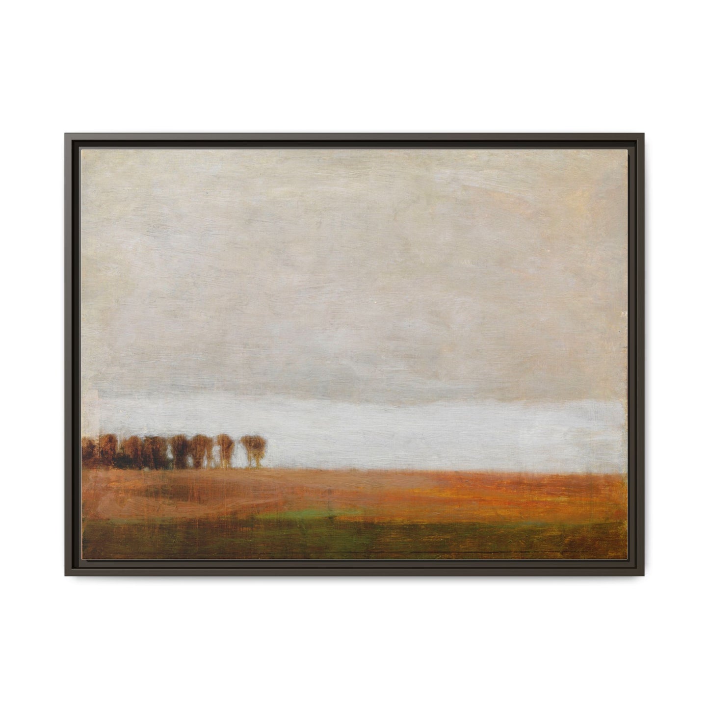 View of Jaegersborg Allé, North of Copenhagen by Vilhelm Hammershøi Framed Matte Canvas Wall Art Print