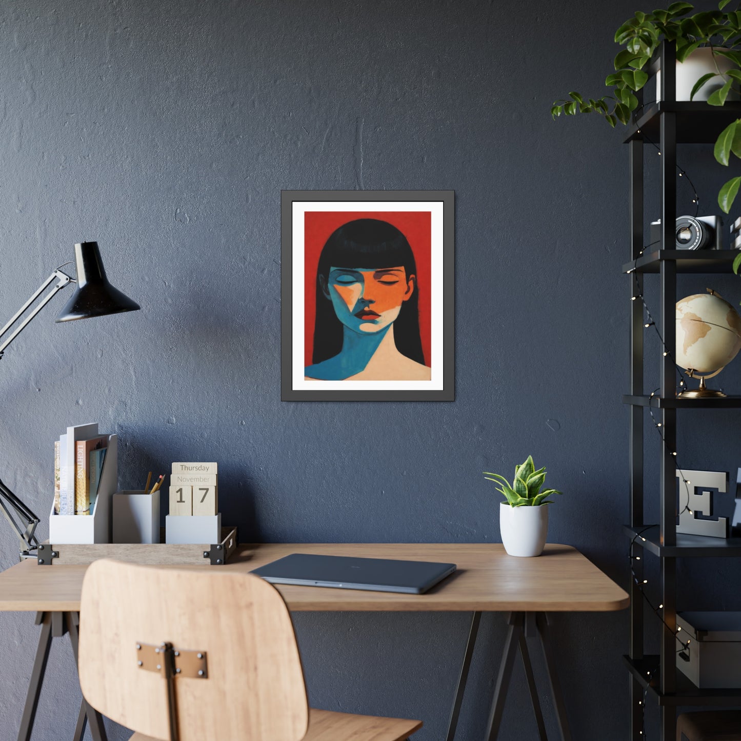 Framed Art Print — Moody Portrait Poster