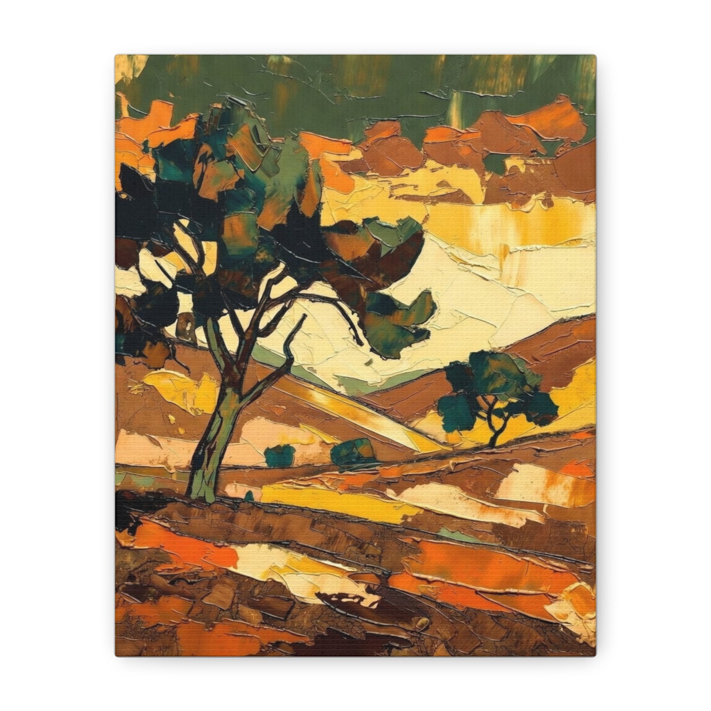 Abstract Autumn Landscape Canvas