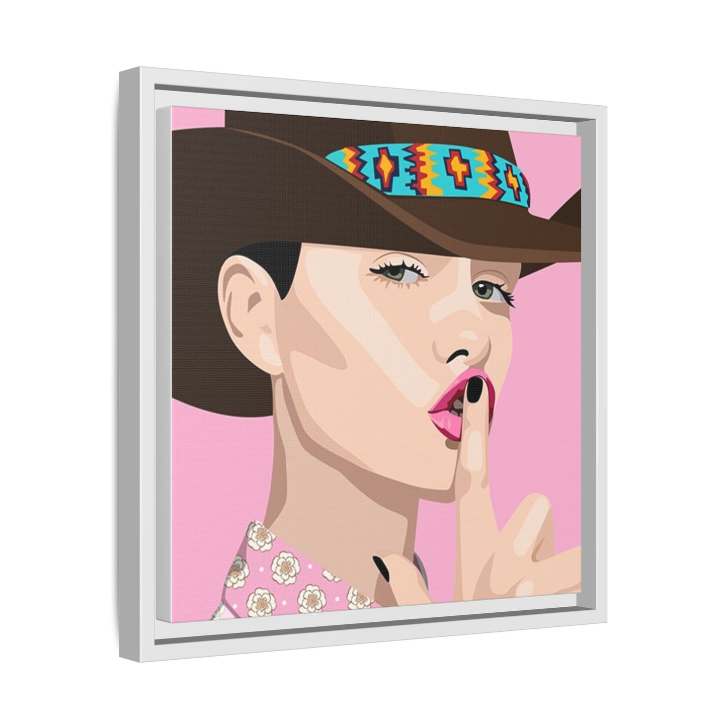 Vivid 63 by Orit Fuchs Matte Framed Canvas Wall Art