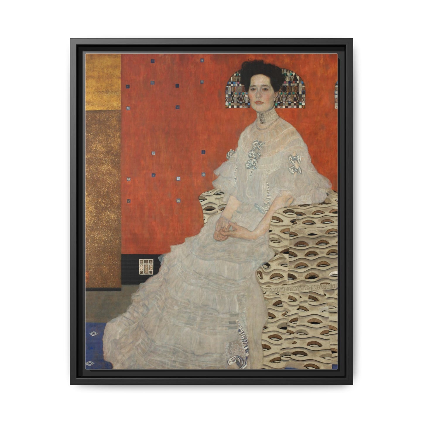 Fritza Riedler by Gustav Klimt Framed Matte Canvas Wall Art Print