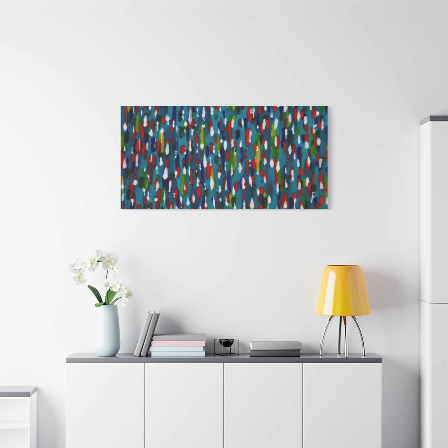 Colours Of The Soul Reflecting On Water by Ariel Chavarro Avila Matte Canvas Wall Art