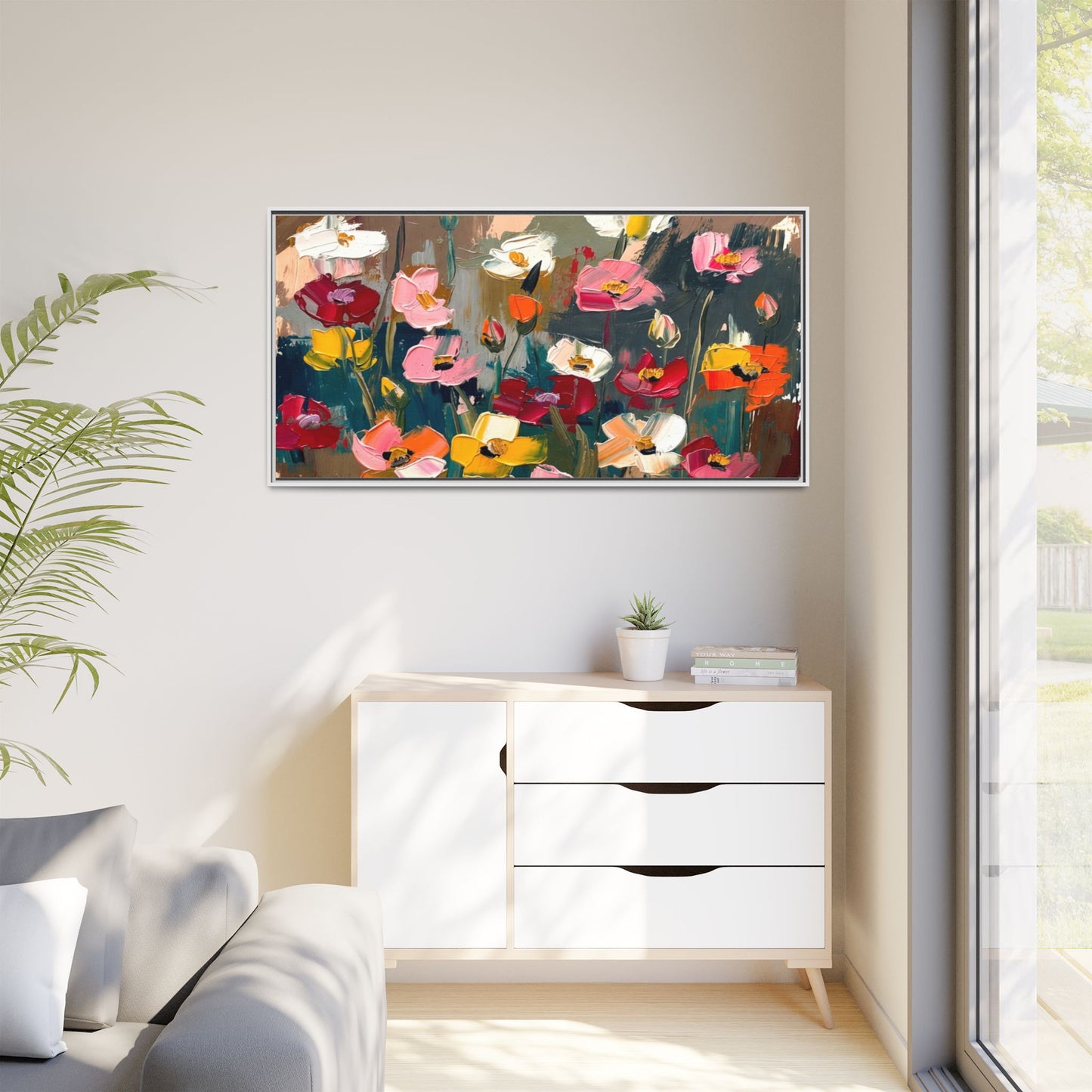 Matte Canvas, Framed (Multi-color)