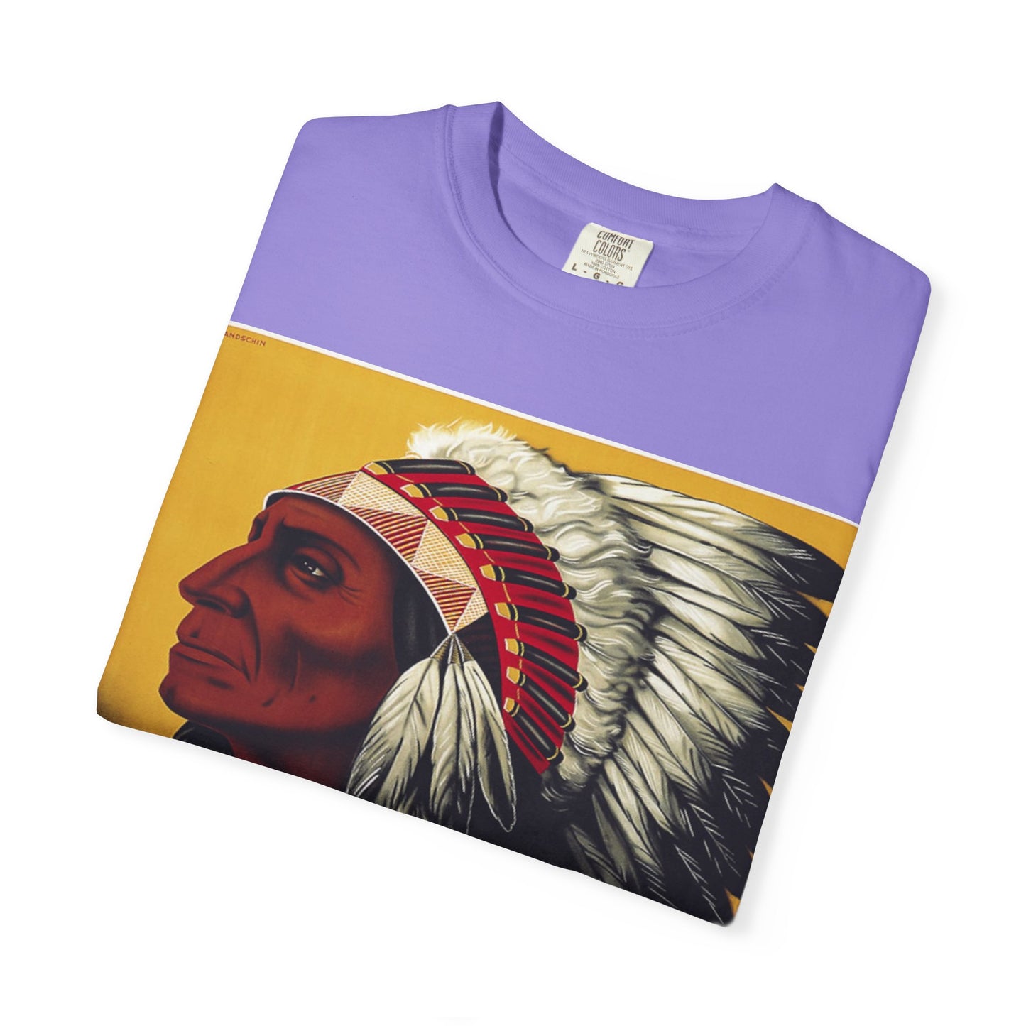 T-Shirt — Retro 'Indiana' Native Chief Vintage Poster Design