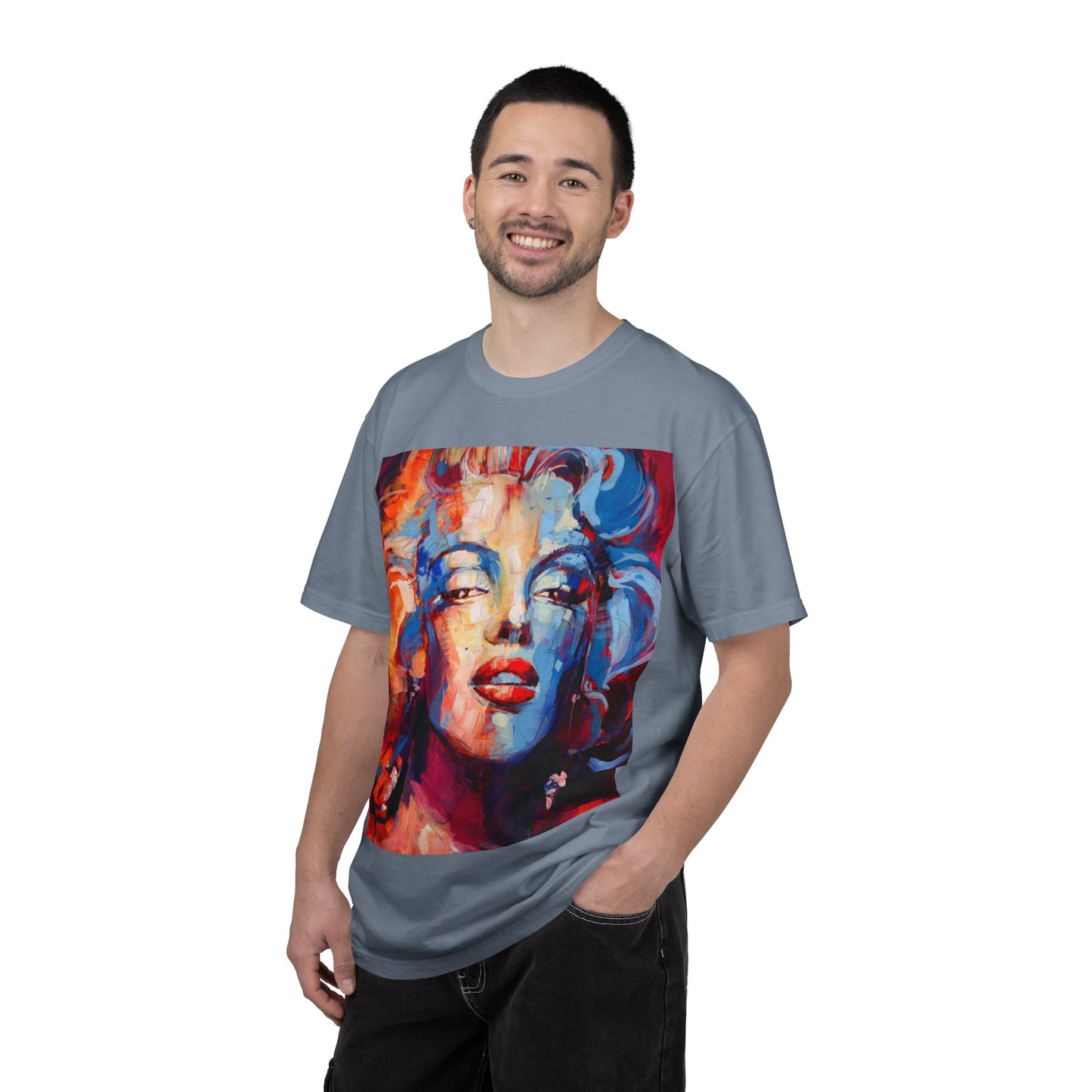 Artistic Pop Portrait T-Shirt — Colorful Marilyn-Inspired Graphic Tee