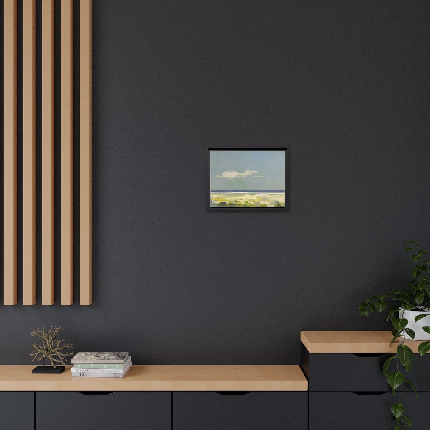 Coastal Calm Matte Canvas Framed Wall Art