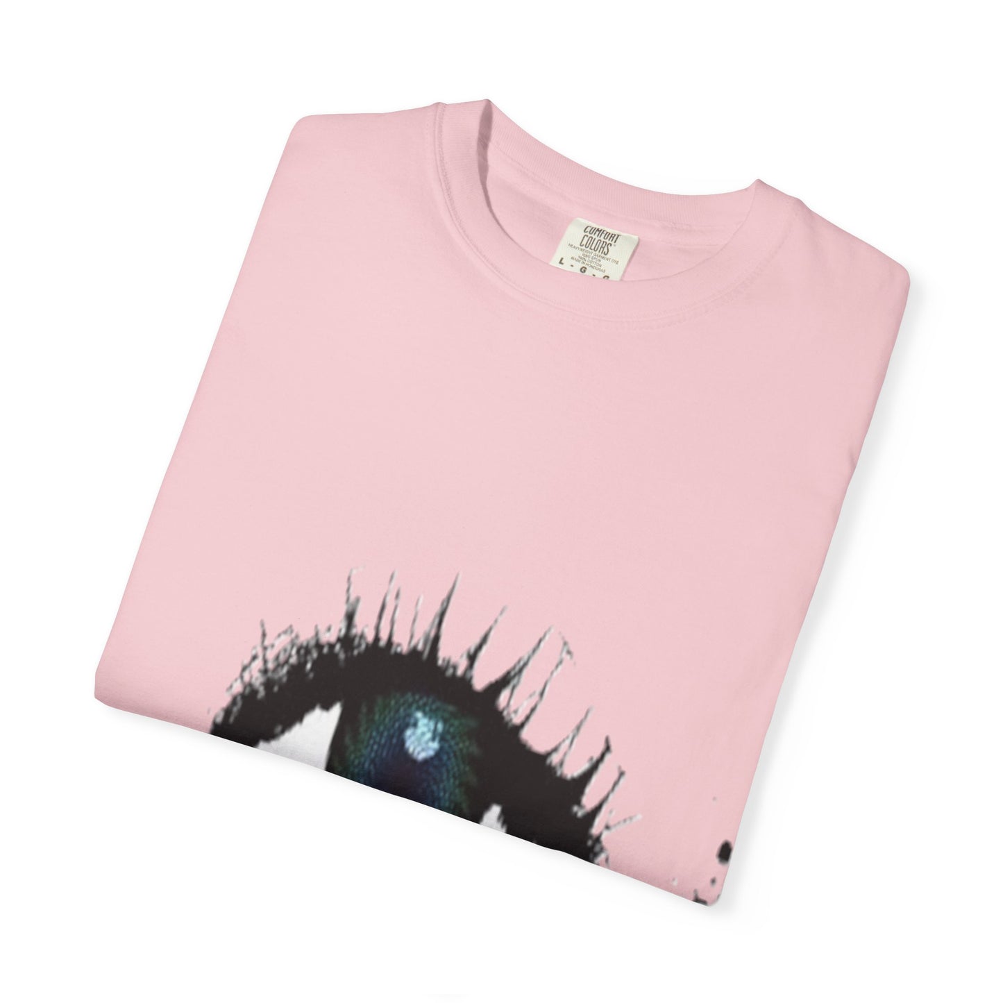Eye Graphic T-Shirt — Blue Iris Grunge Art Tee