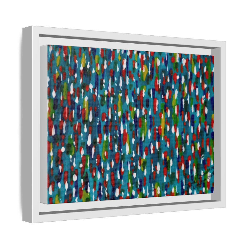 Colours Of The Soul Reflecting On Water by Ariel Chavarro Avila Matte Canvas Framed Art