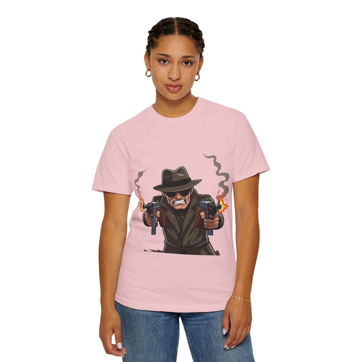 Vintage Gangster Shooter T-Shirt – Retro Mobster Graphic Tee