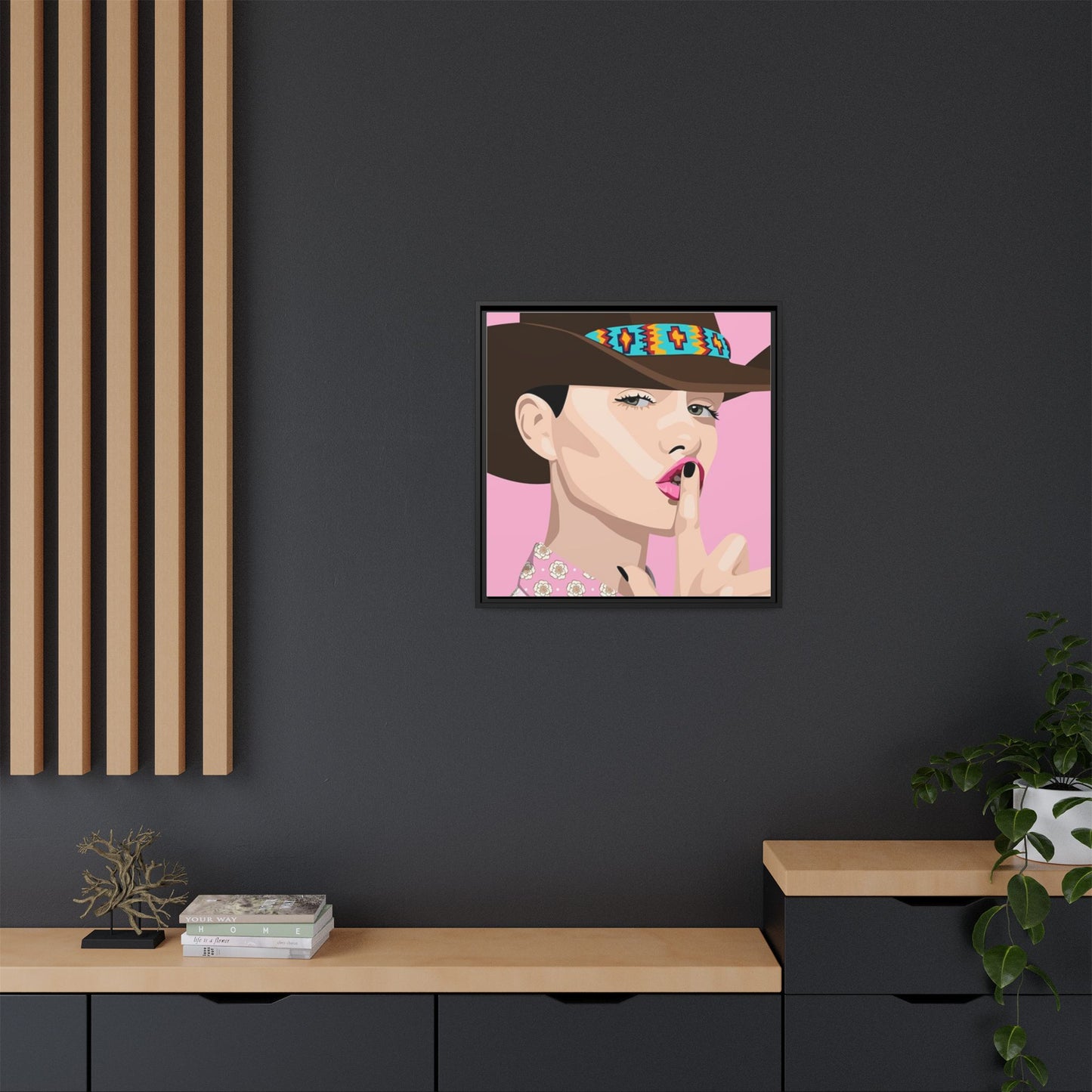 Vivid 63 by Orit Fuchs Matte Framed Canvas Wall Art