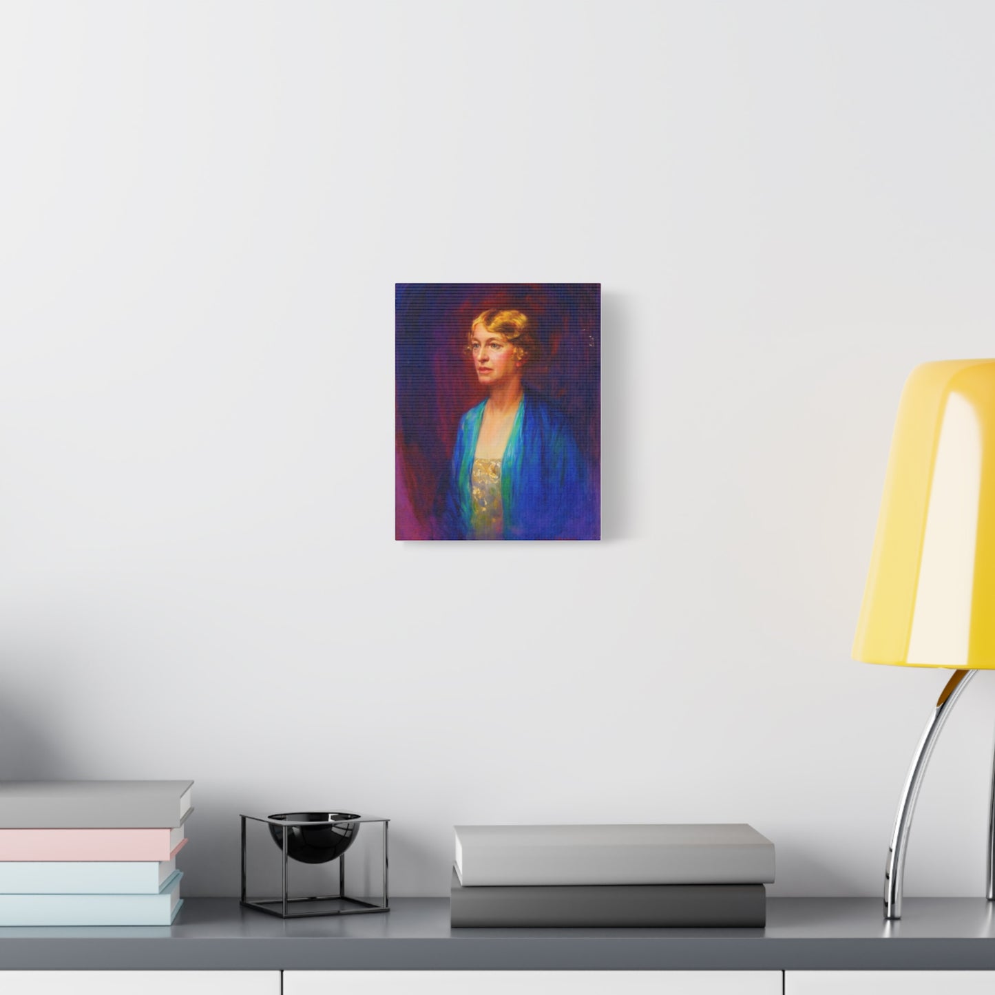 Vintage Portrait Matte Canvas Print — Elegant Early 20th‑Century Woman Wall Art