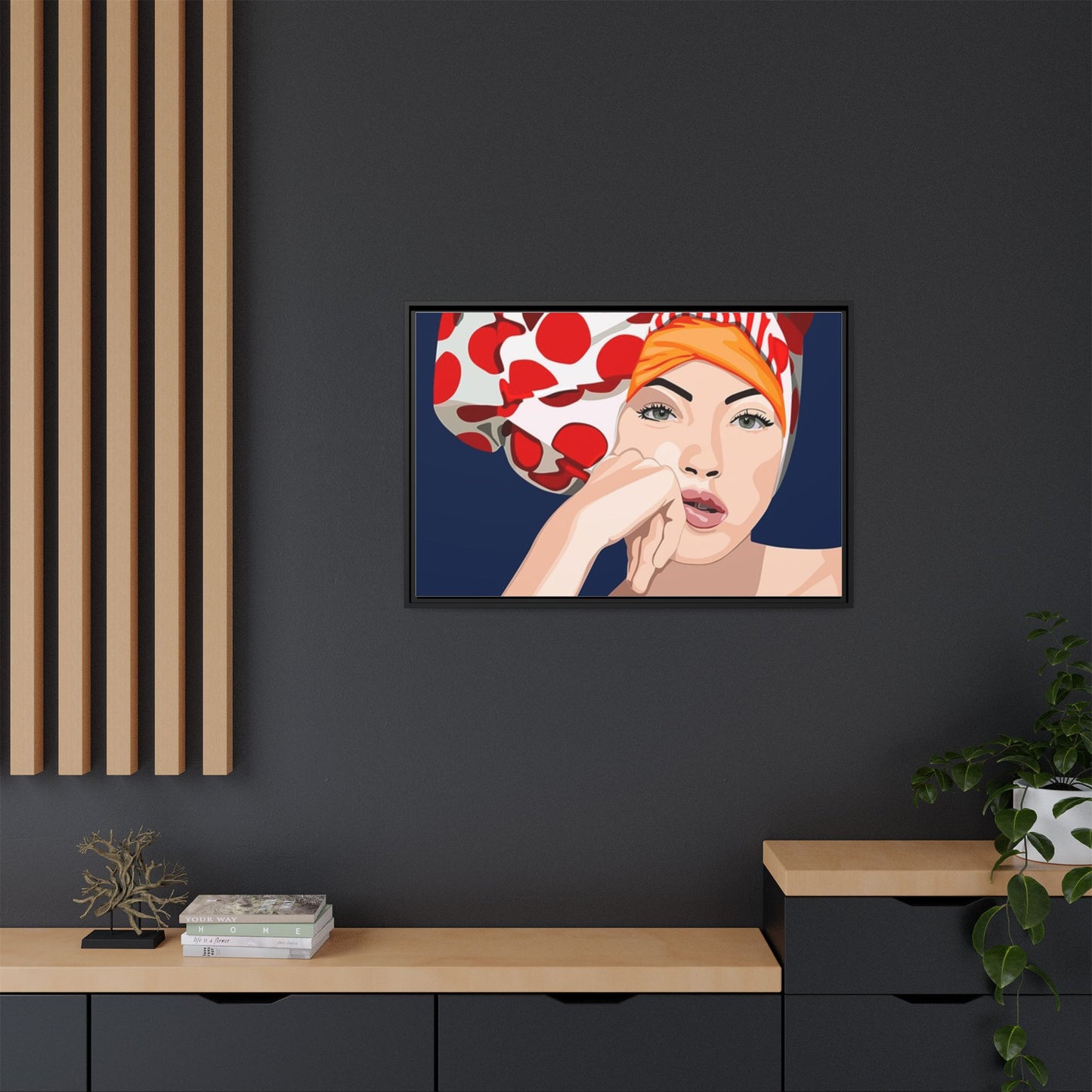Vivid 20 by Orit Fuchs Pop Art Matte Canvas Framed Wall Art Print
