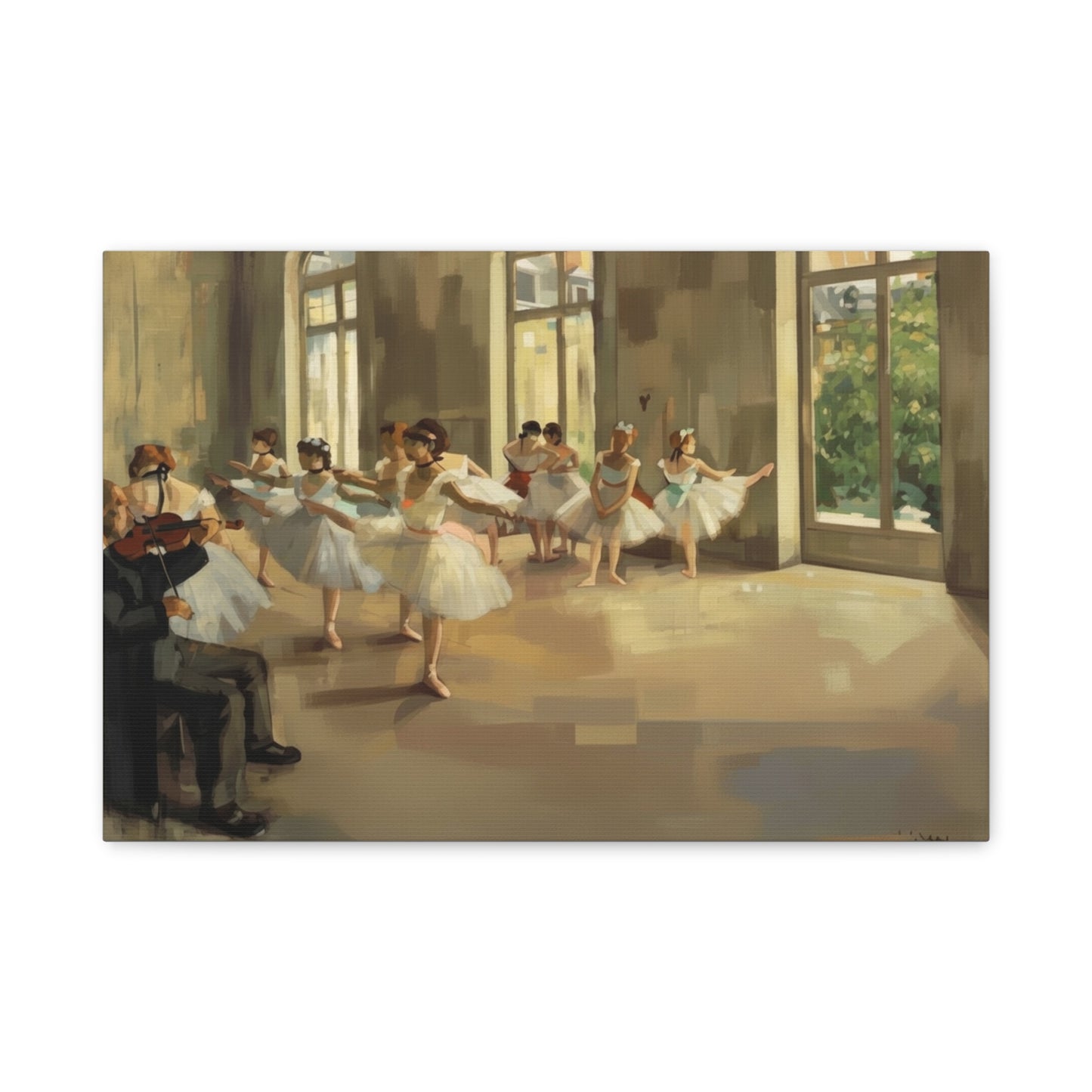 Ballet Rehearsal Matte Canvas
