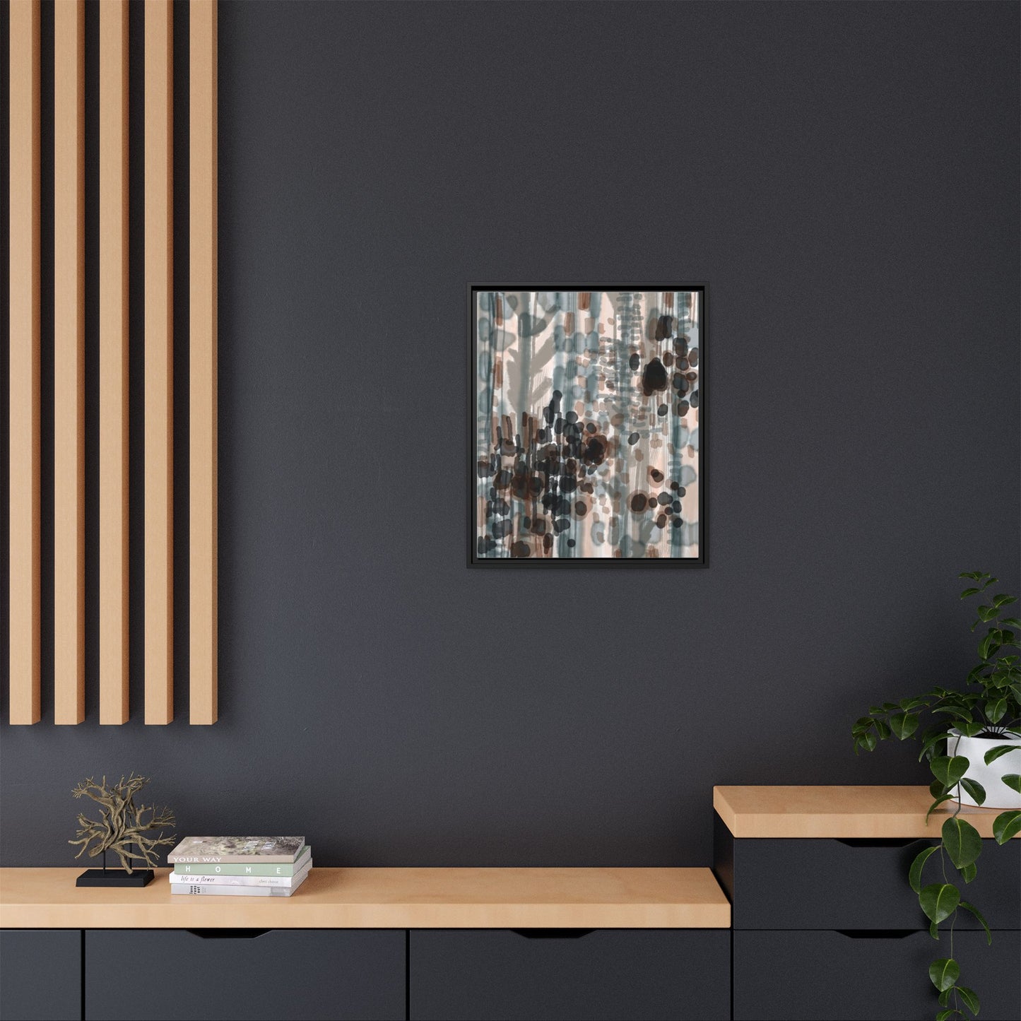 Vleken by an unknown artist Framed Canvas Art