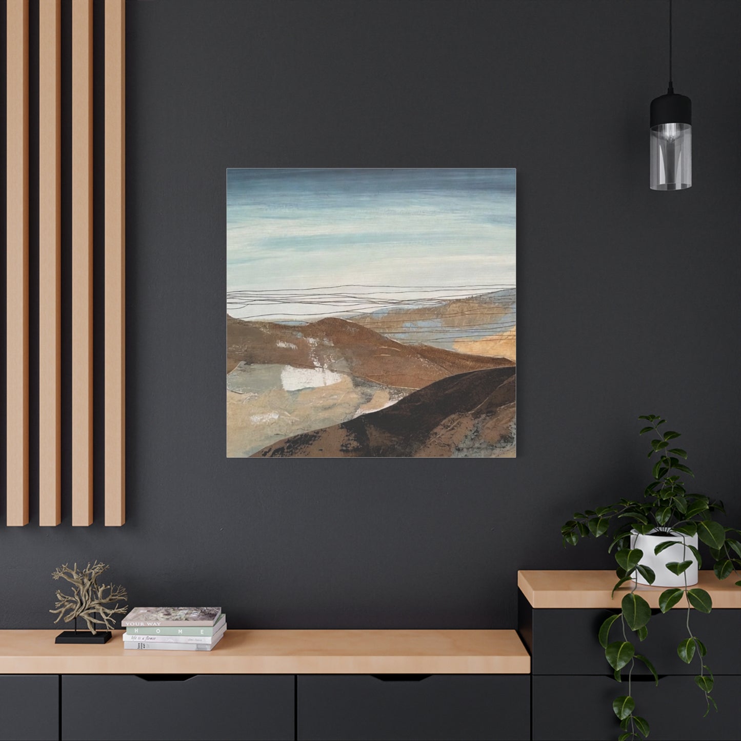 Abstract Landscape Matte Canvas Wall Art — Stretched 1.25"