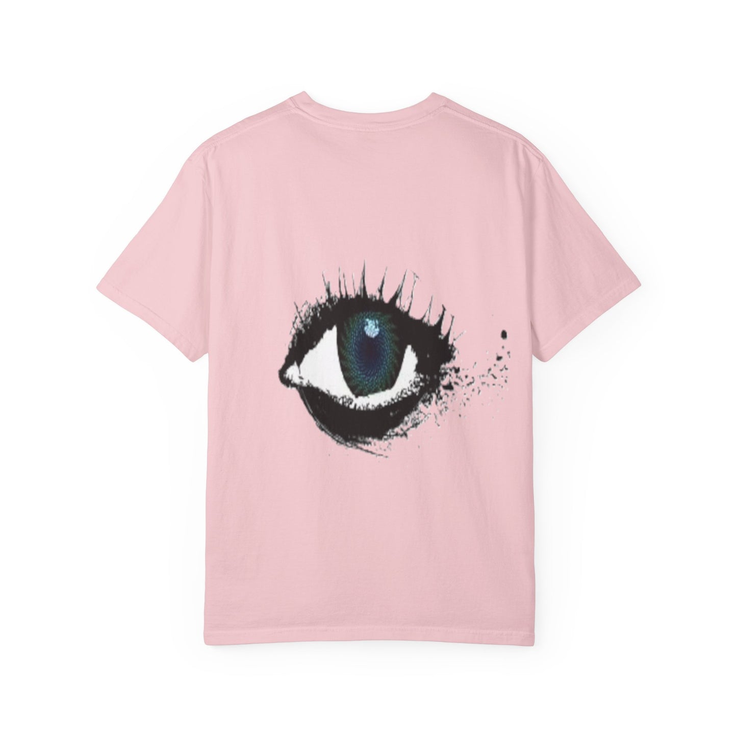 Eye Graphic T-Shirt — Blue Iris Grunge Art Tee