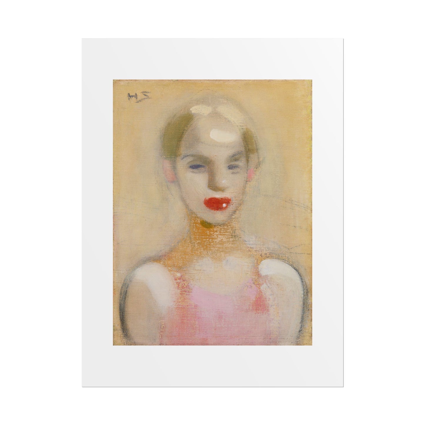 Circus Girl by Helene Schjerfbeck Wall Art Print