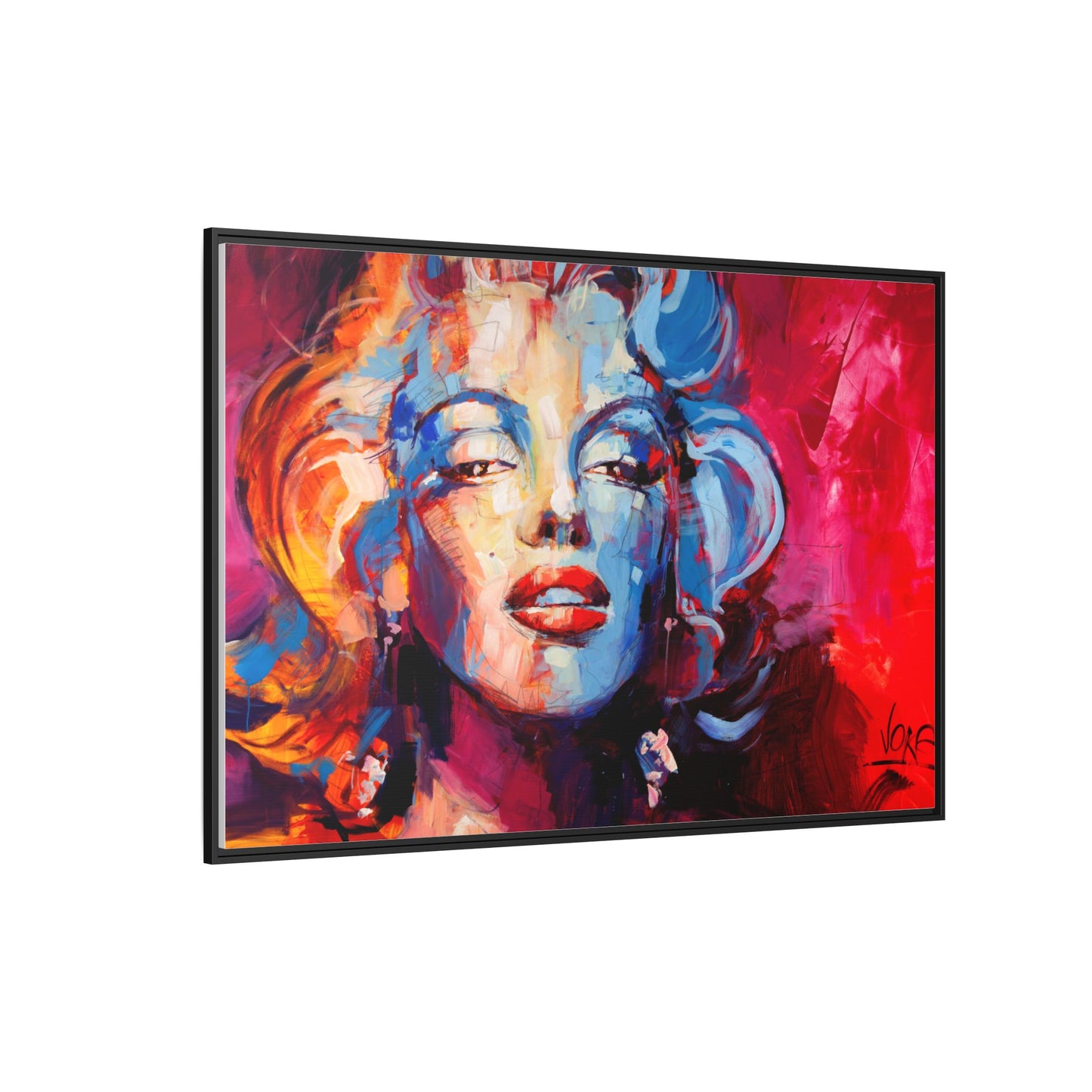 Marilyn Monroe attributed to Voke Matte Canvas Framed Wall Art