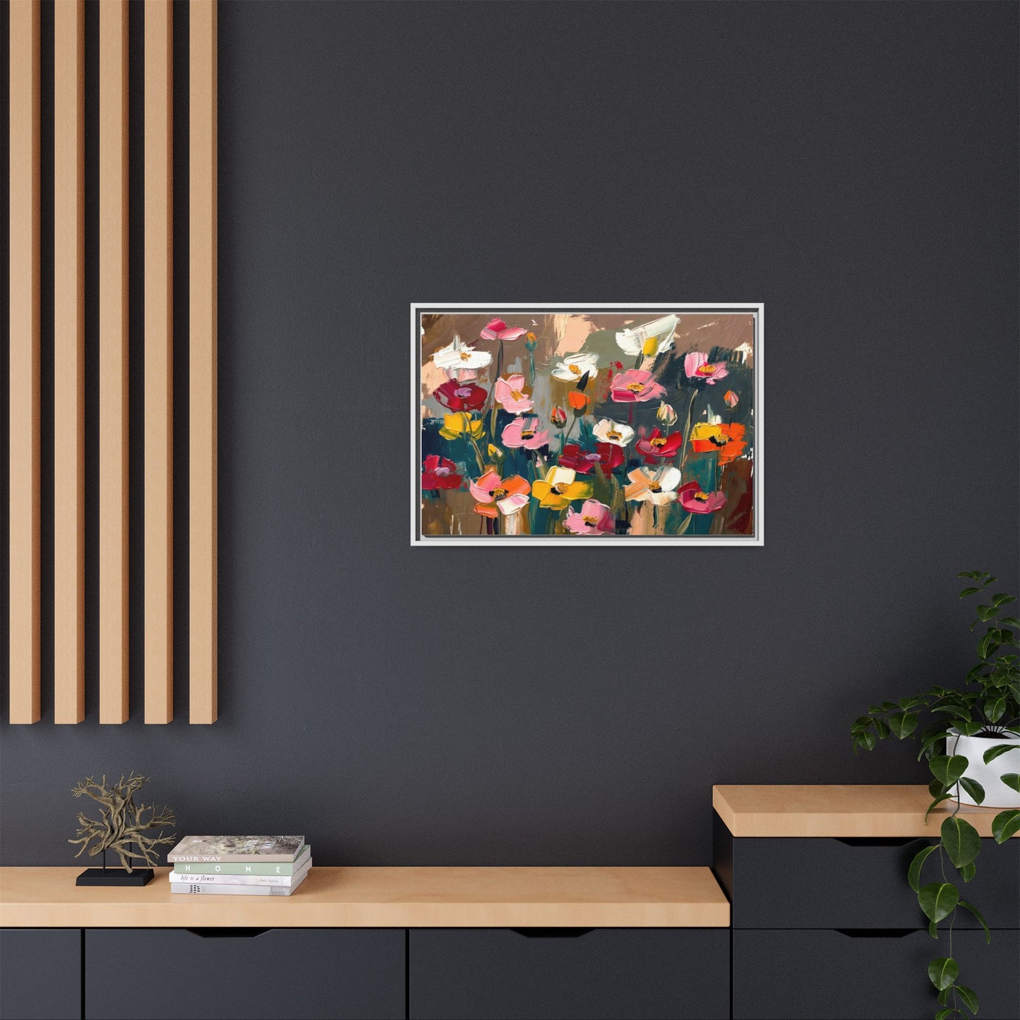 Matte Canvas, Framed (Multi-color)