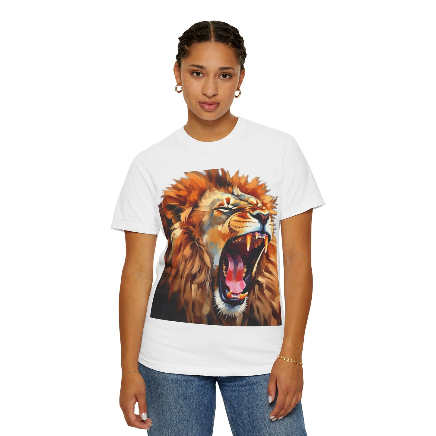 Roaring Lion T-Shirt Bold Wildlife Graphic Tee