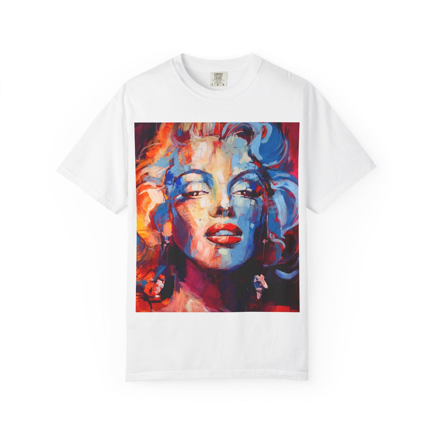 Artistic Pop Portrait T-Shirt — Colorful Marilyn-Inspired Graphic Tee