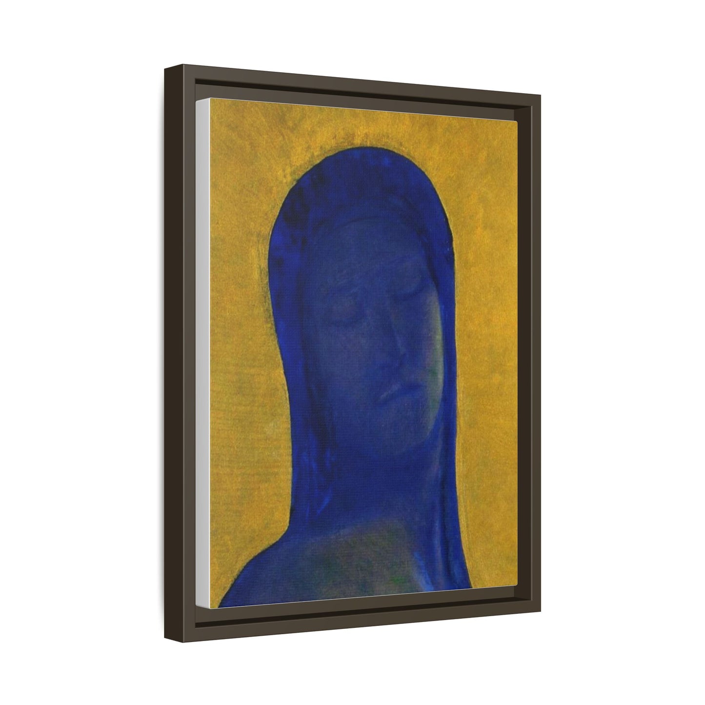 Closed Eyes by Odilon Redon Framed Matte Canvas Wall Art Print