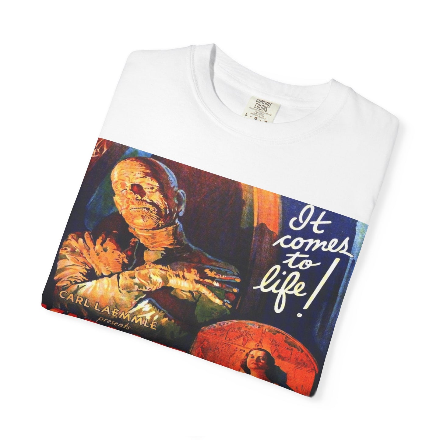Mummy Movie Poster T‑Shirt — Vintage Karloff Horror Graphic Tee