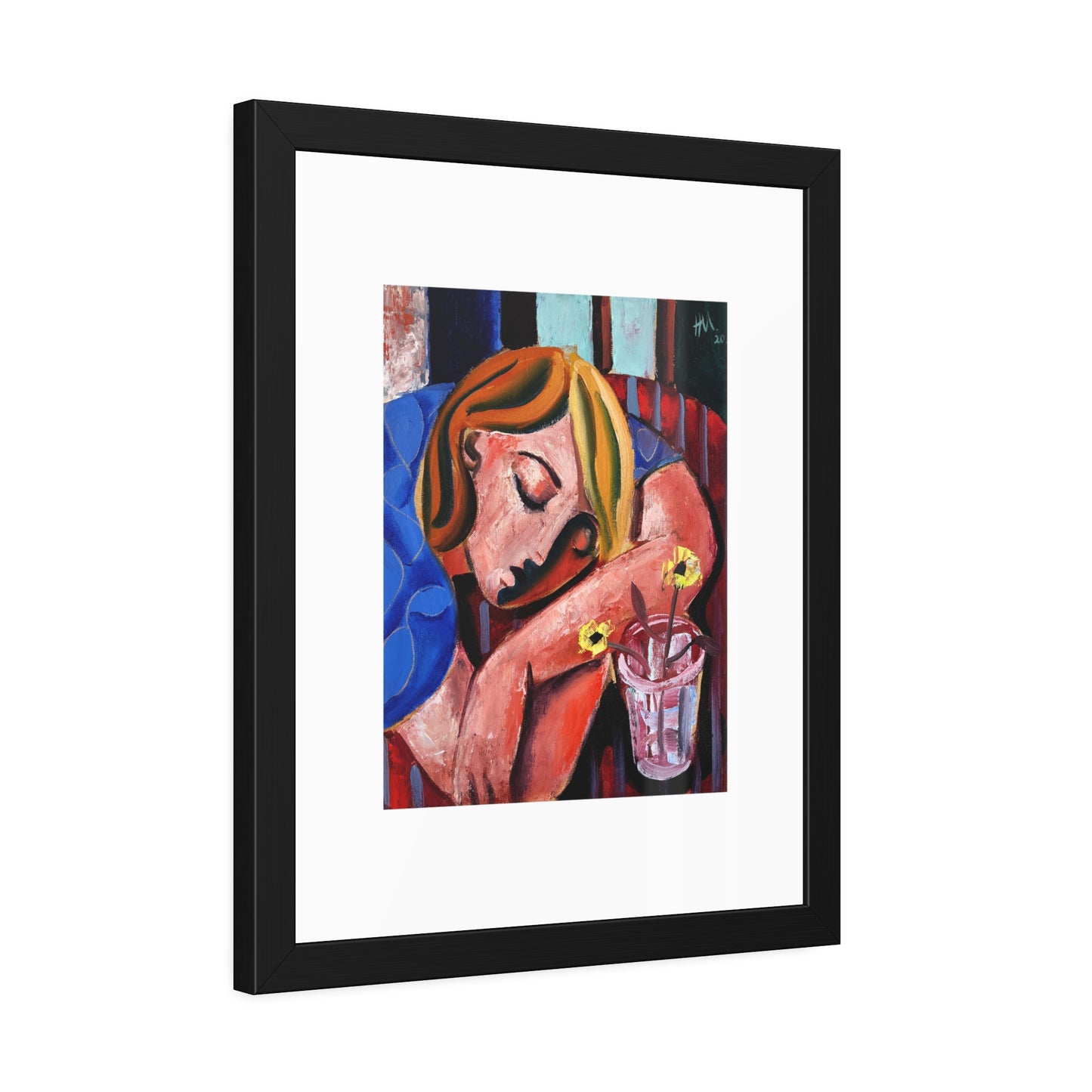 When she finally woke the world around her had changed unrecognizably by Hennie Niemann jnr Framed Wall Art Print