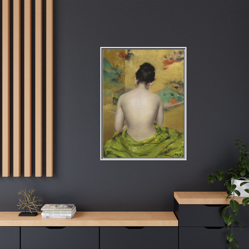 Study of Flesh Color and Gold by William Merritt Chase Framed Matte Canvas Art