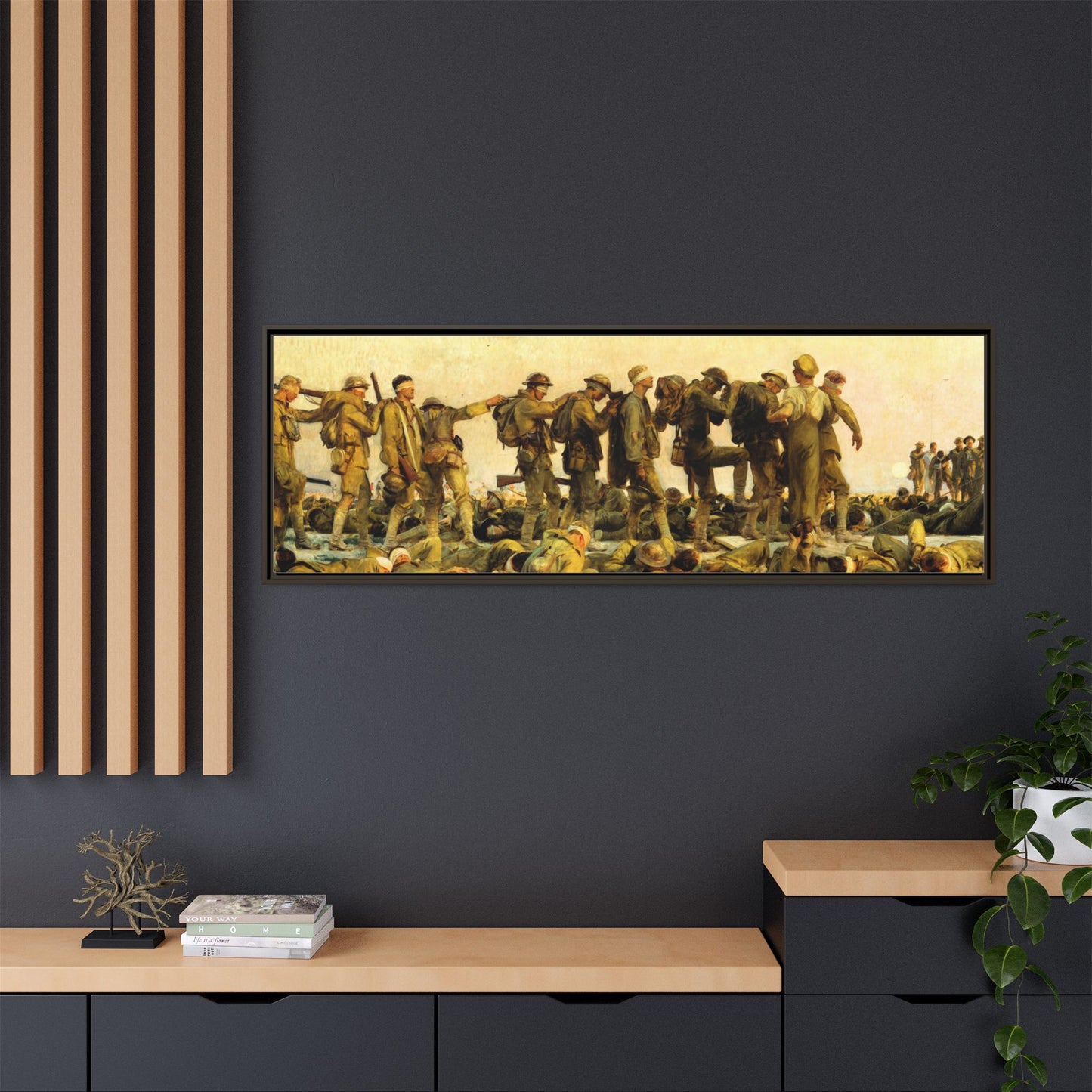 Gassed by John Singer Sargent (RA) Framed Matte Canvas Print