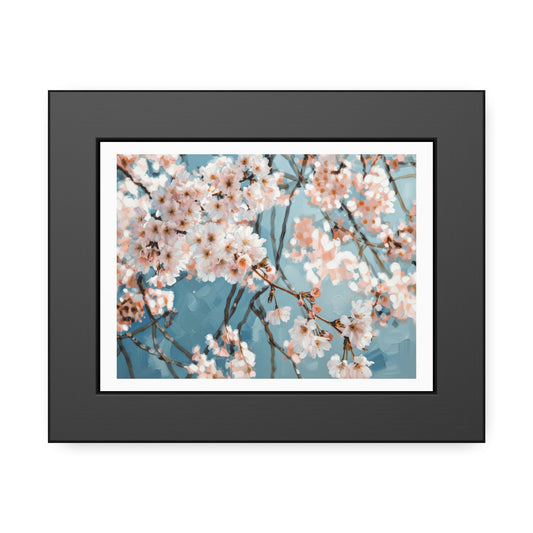Cherry Blossom Framed Poster — Floral Wall Art Print