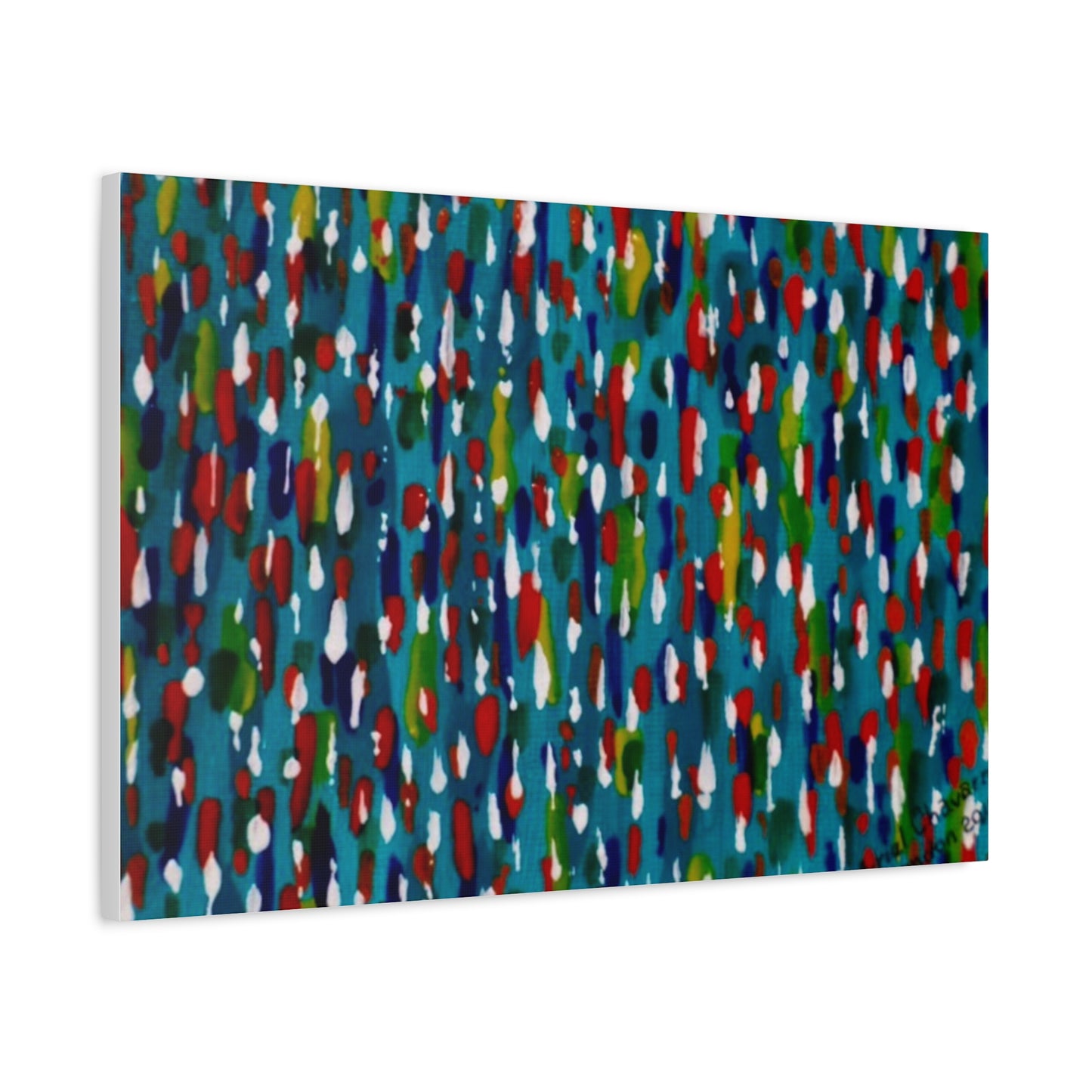 Colours Of The Soul Reflecting On Water by Ariel Chavarro Avila Matte Canvas Wall Art