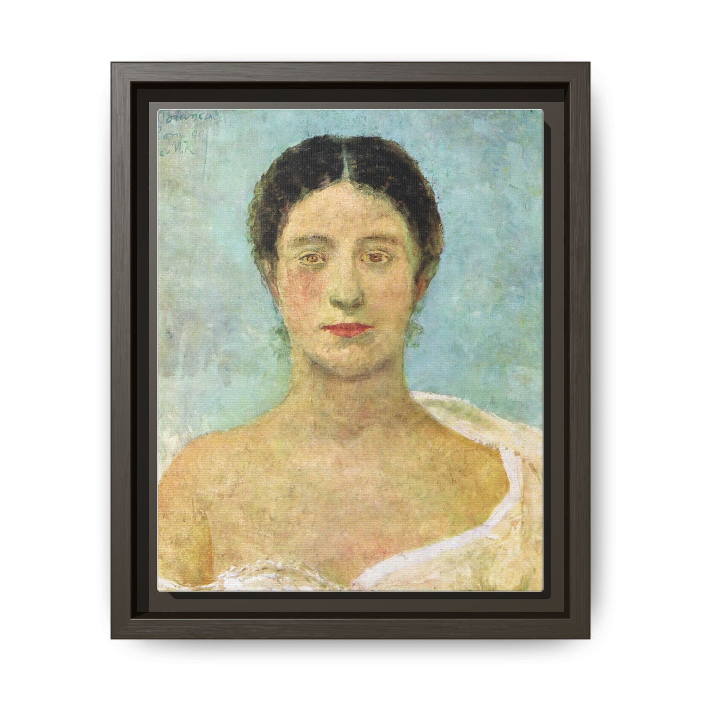 Bianca by Max Klinger Framed Matte Canvas Portrait Print