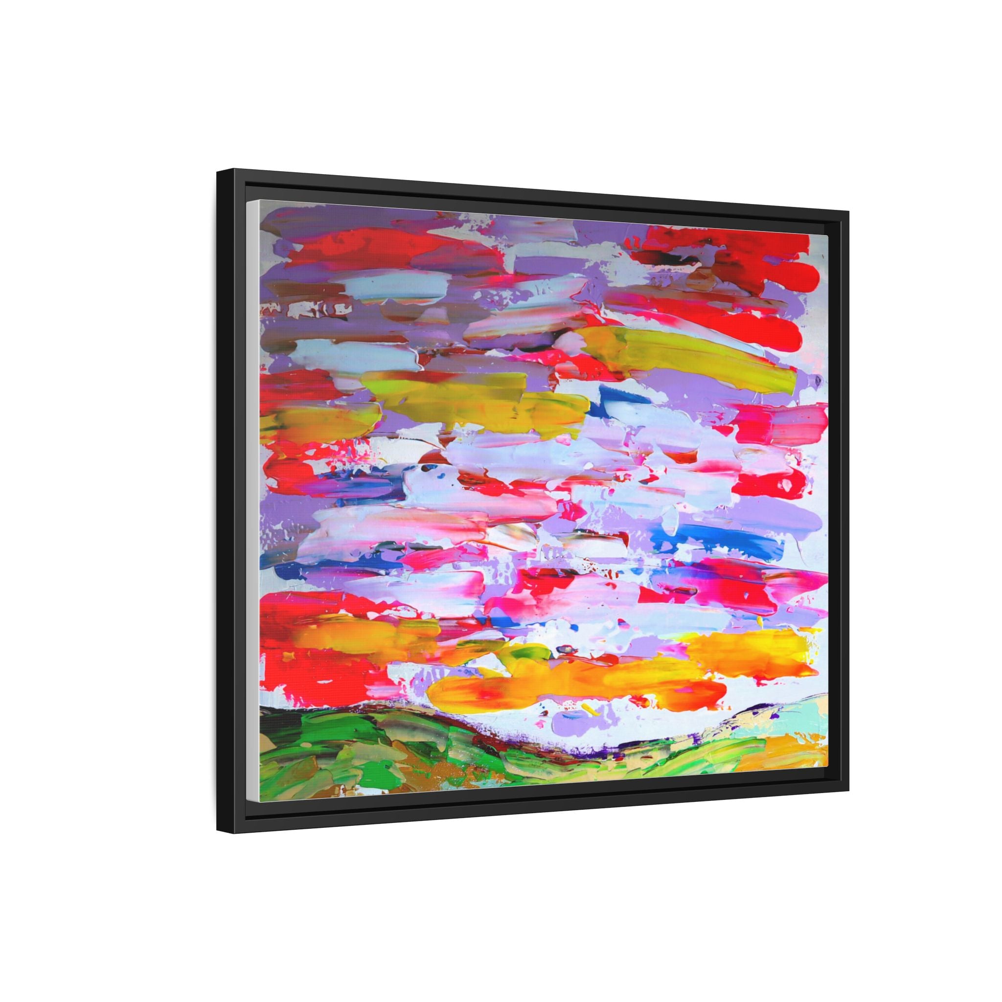 Sunny day in may by Norman Barrett Framed Matte Canvas Wall Art