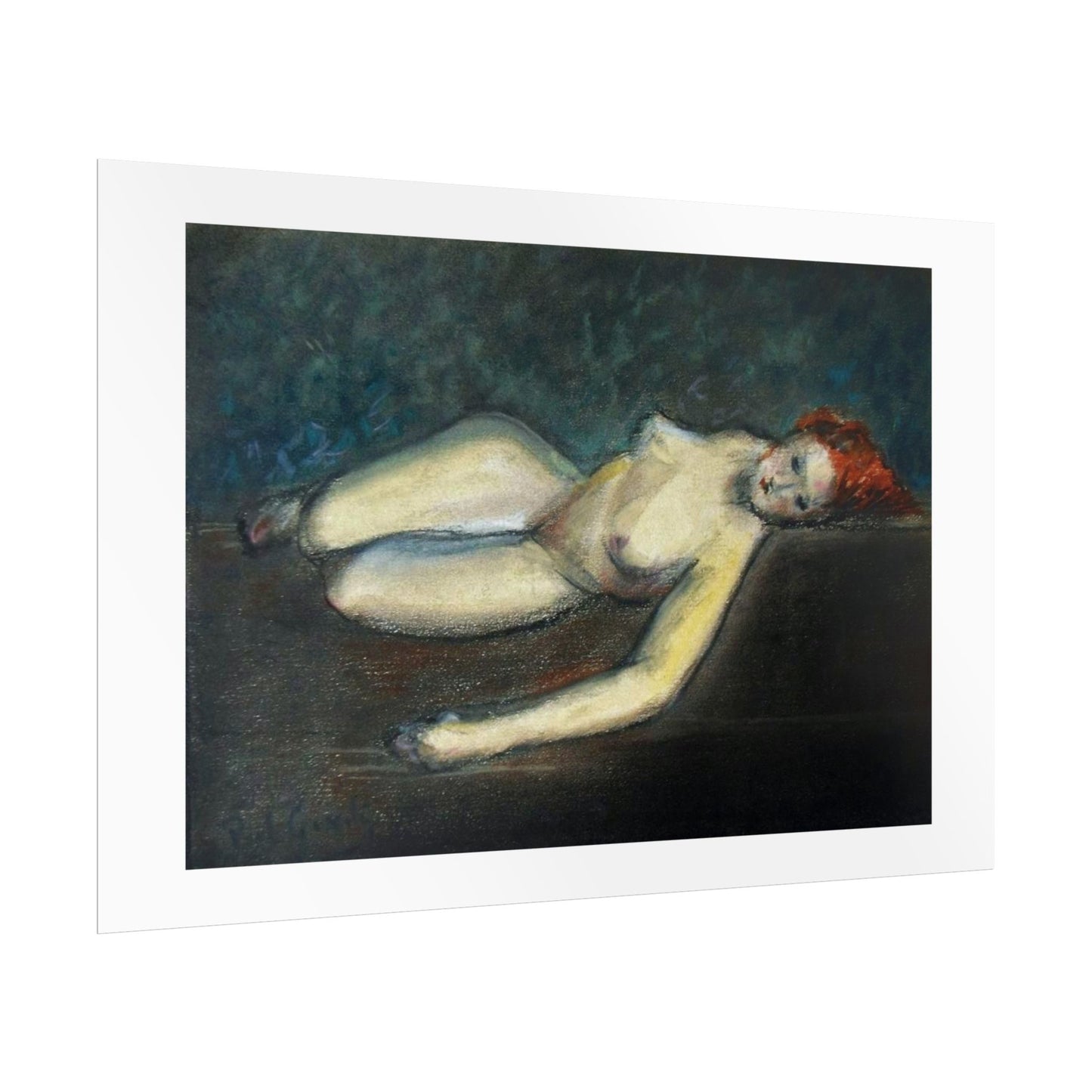 Lying nude by Paul Gosselin Wall Art Poster