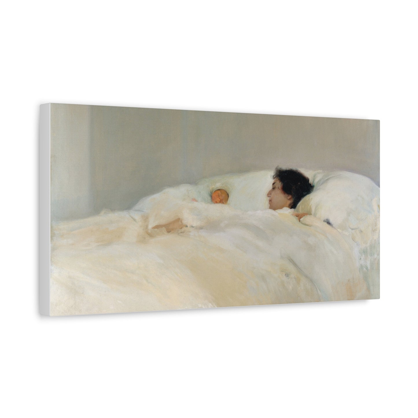 Mother by Joaquin Sorolla y Bastida Art Canvas Print — Serene Nursery Wall Decor
